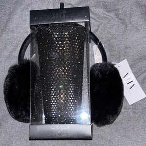 NEW Faux Fur Earmuff & Reusable Cup